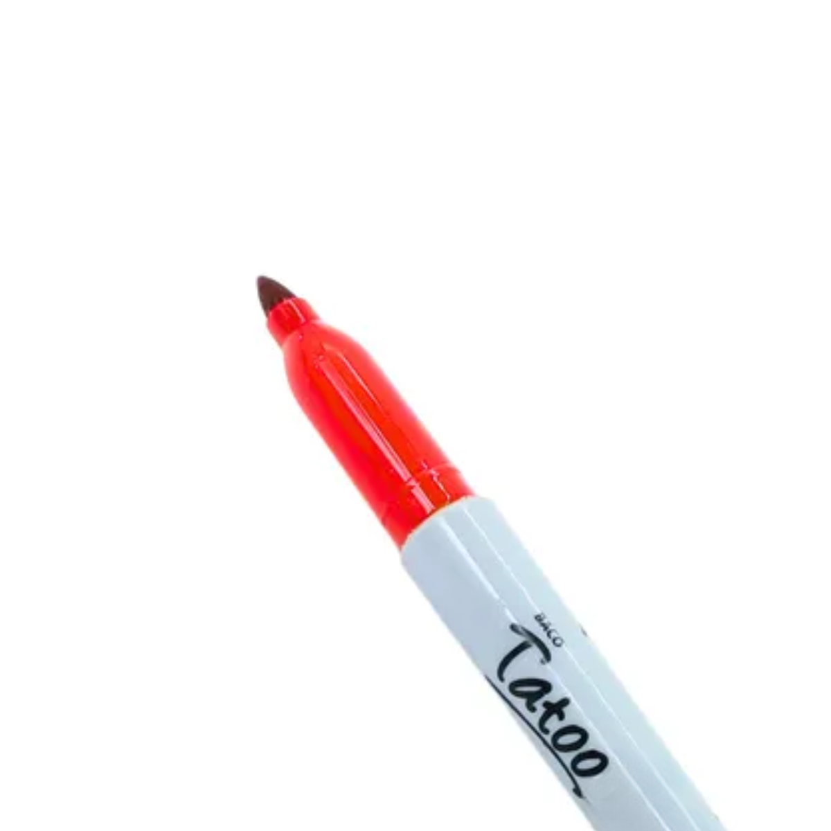 10 Marcadores Permanentes Tatoo Baco Punto Fino Rojo