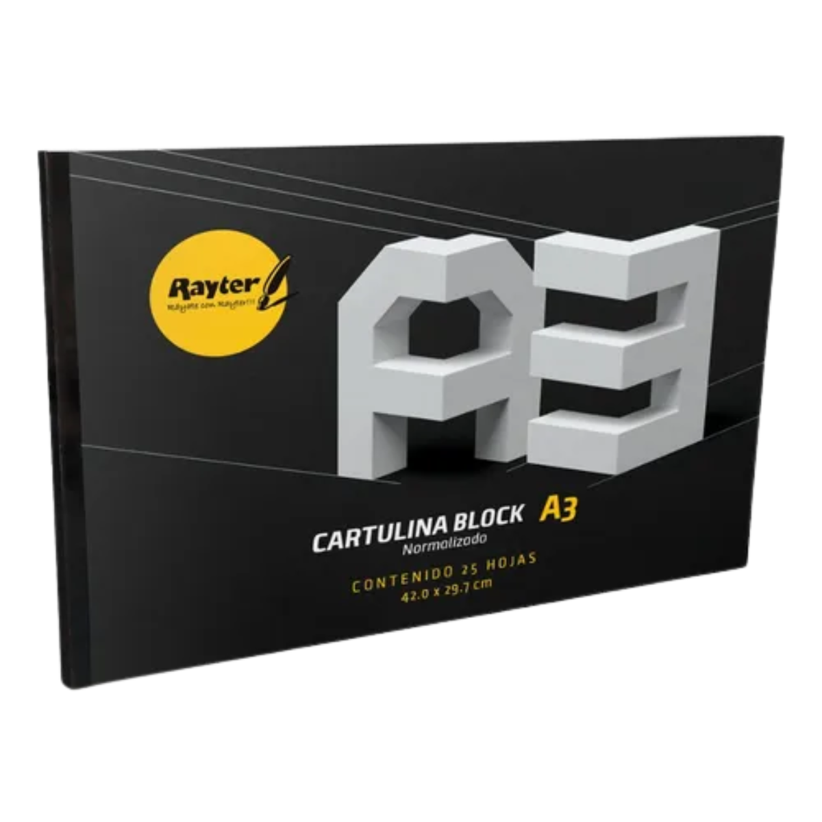 Block Dibujo Cartulina A3 Rayter Normalizado Bristol 25hojas