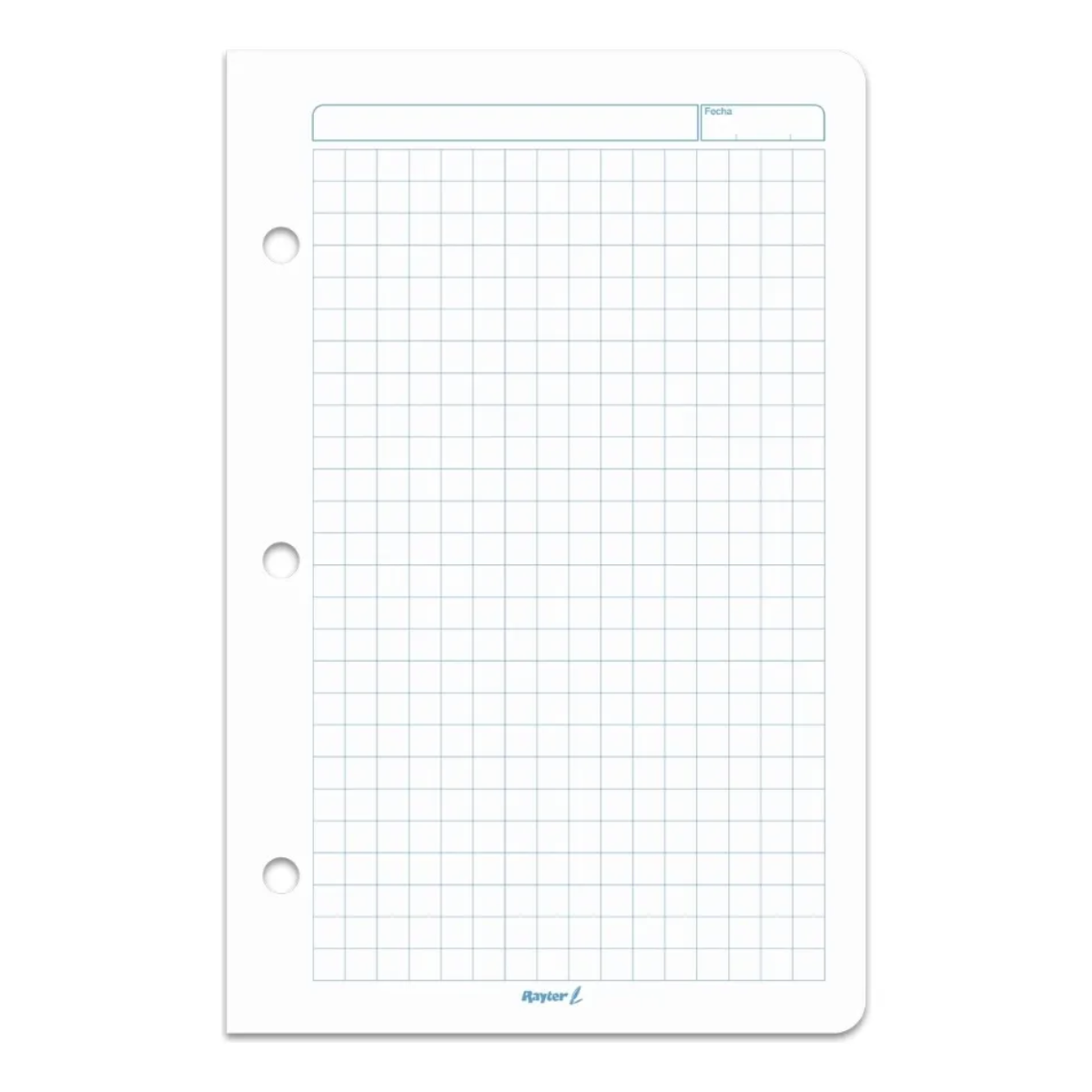 Hojas Repuesto Carpeta Esquela Rayter 300h Perforadas Cuadro Grande