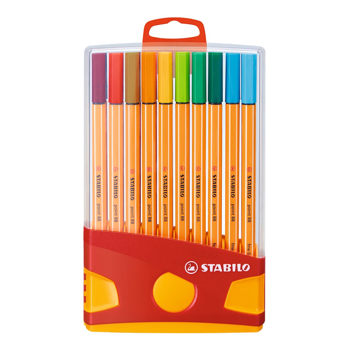 20 Rotuladores Stabilo Point 88 Estuche Color Parade 0.4 Mm