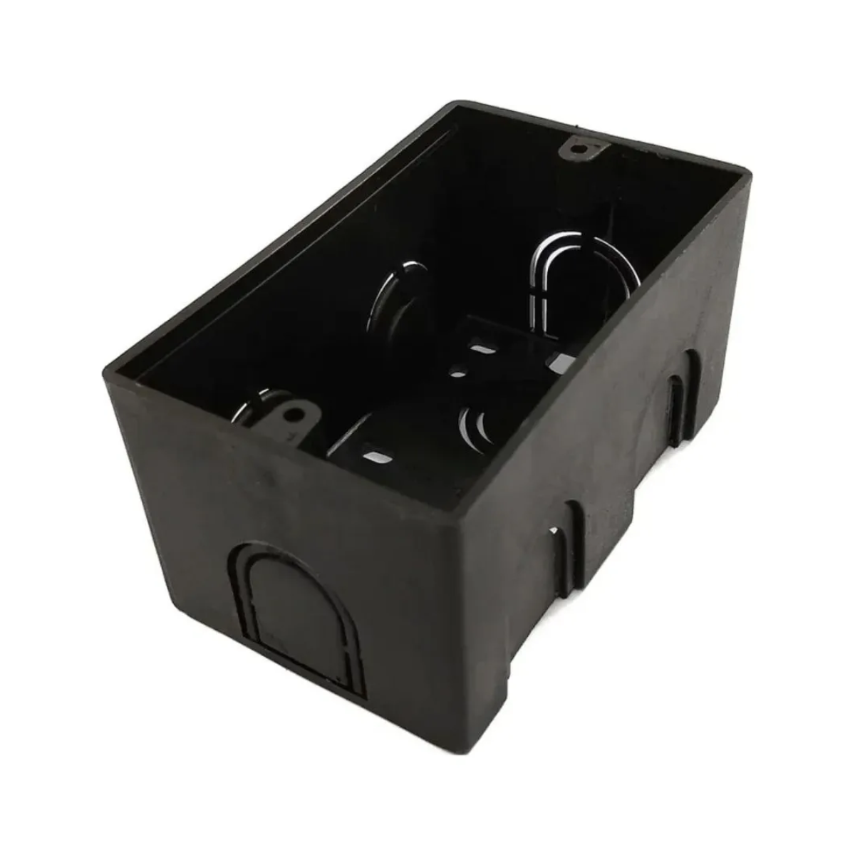 Caja Tipo Chalupa Sanelec 2x4 Rectangular Negro Electrico Negro