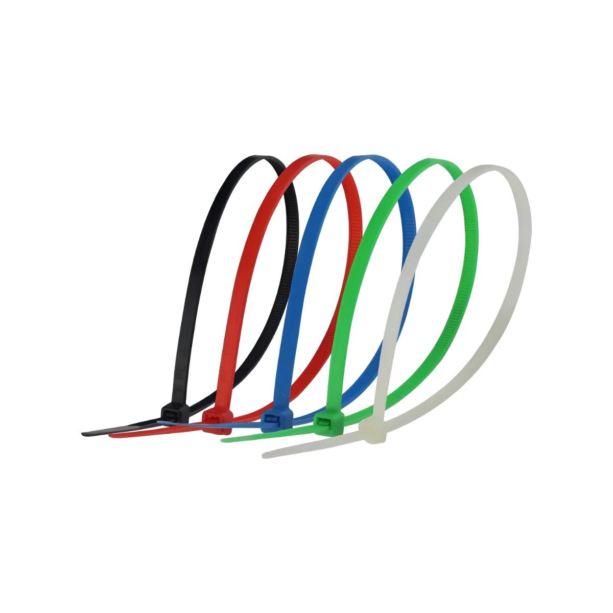 Cinchos Plásticos 2.5 x 100 mm Neón Varios Colores 100 Pzs