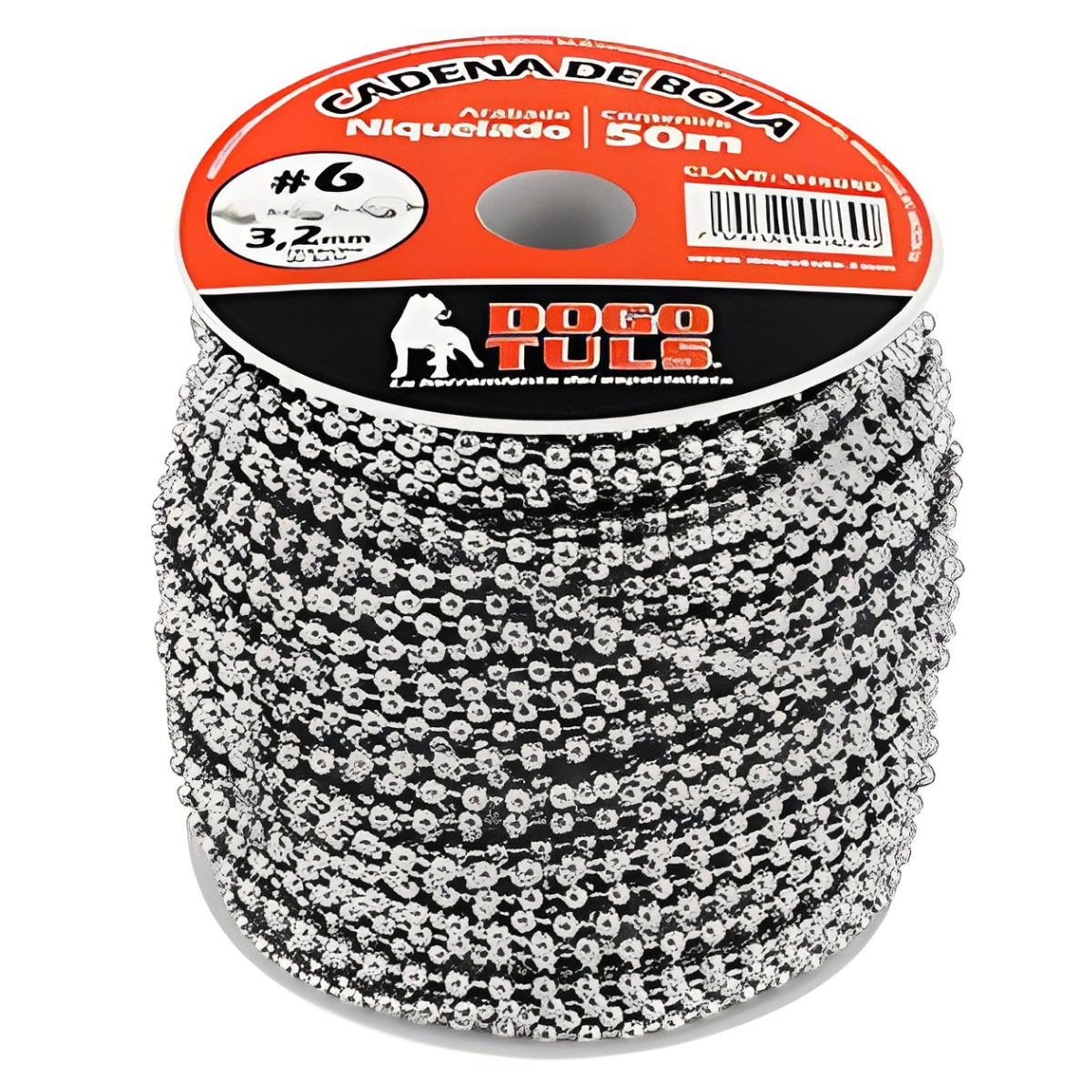 CADENA DE BOLA #6 3.2mm NIQUELADA SH5050