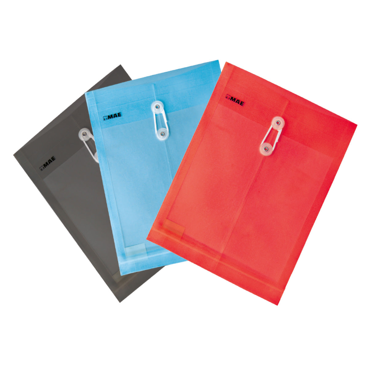 12pz Sobre Con Hilo Plastico Mae Oficio Colores Surtidos