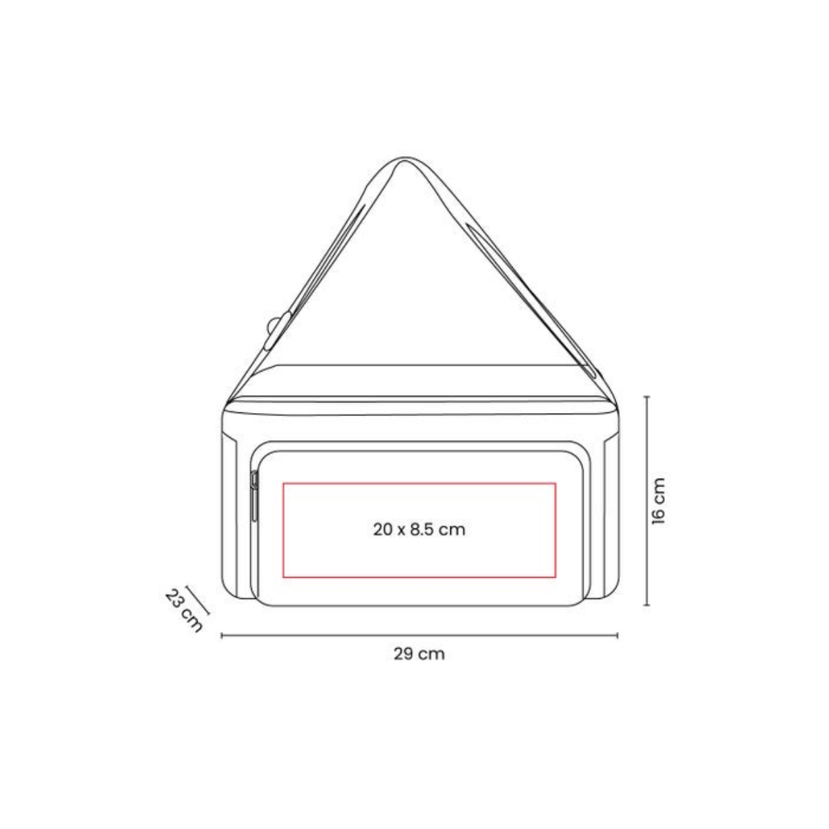 Hielera Bolsa Promoopcion Colores Ajustable 12 Latas