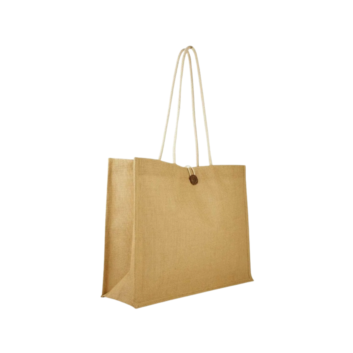 Bolsa Mujer Material Yute Interior Plastificado Casual
