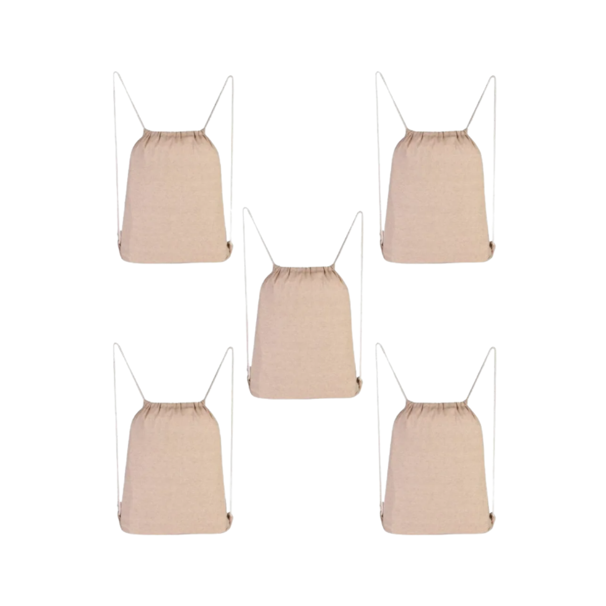 5pzs Morral Mochila Bolsa Promoopcion Colores Algodon