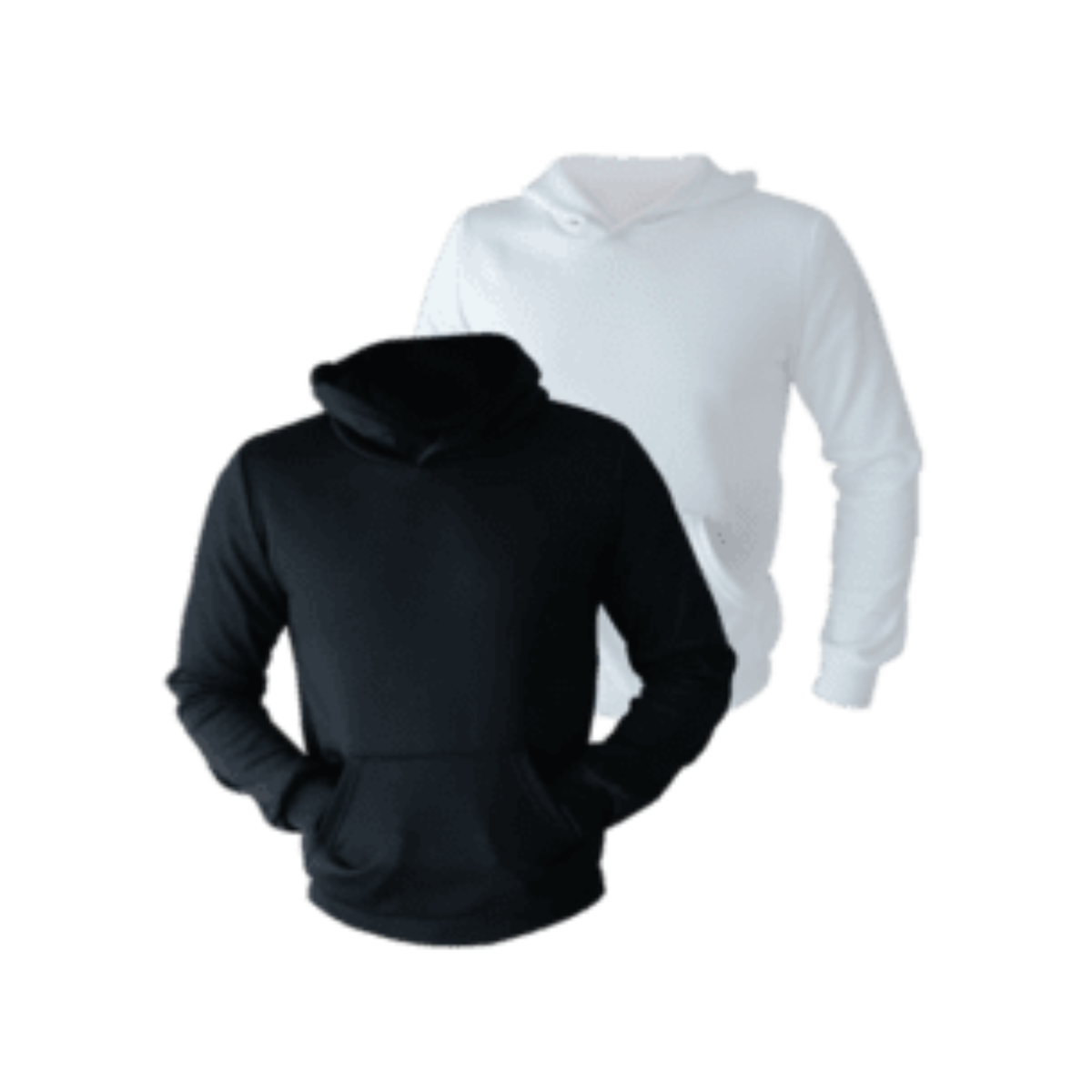 Sudadera Negra Tactoalgodón Unisex Gorra Sublimar Color Make