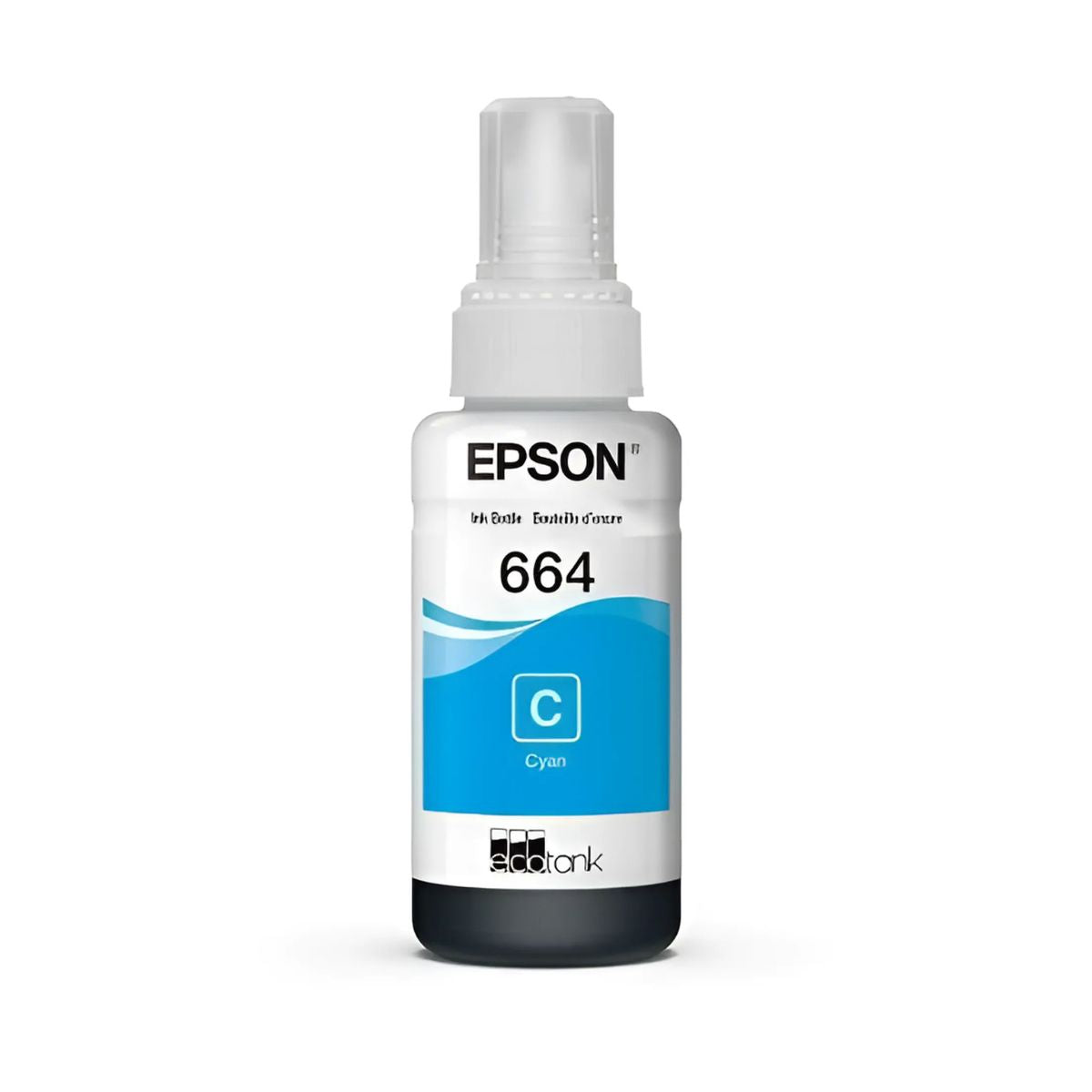 Tinta Para Impresora Epson T664 Color Cian De 70 Ml