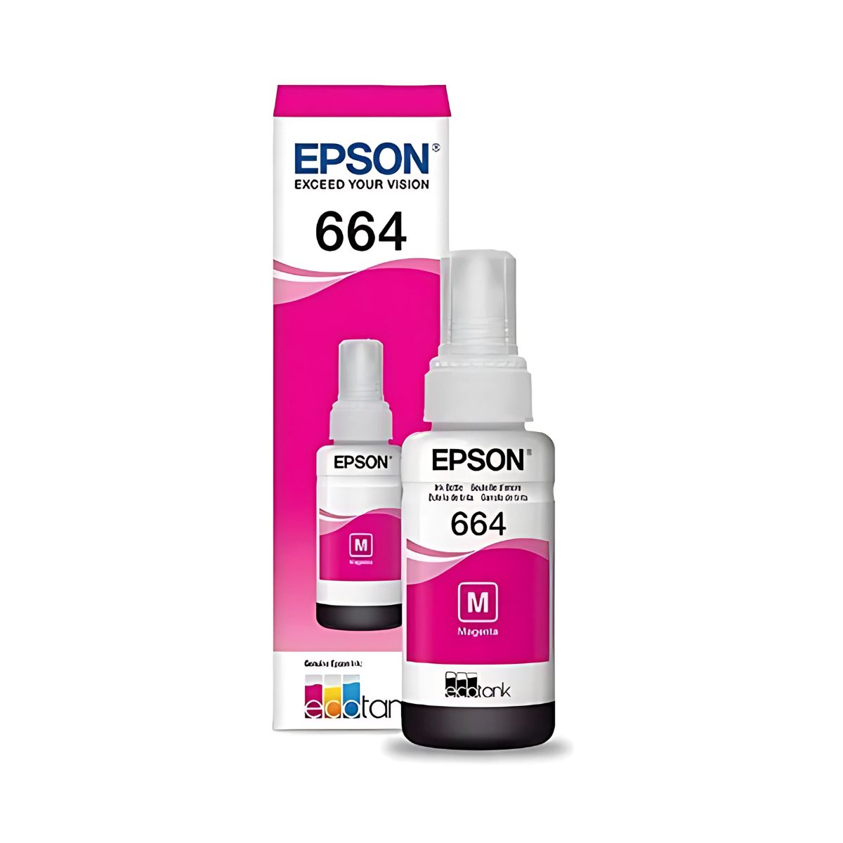 Tinta Epson T664 Original Ecotank Color Magenta