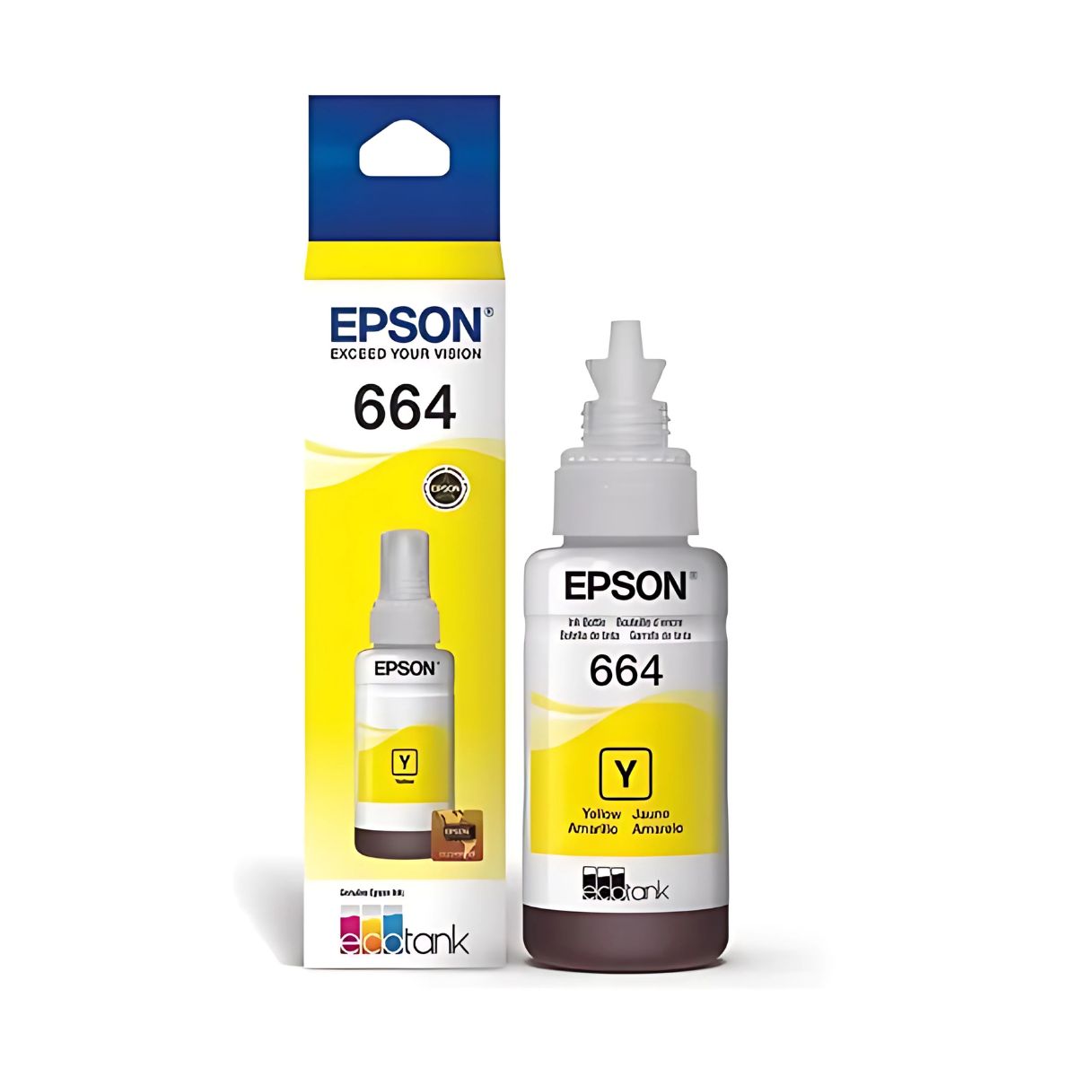 Tinta Epson T664 Original Ecotank Color Amarillo