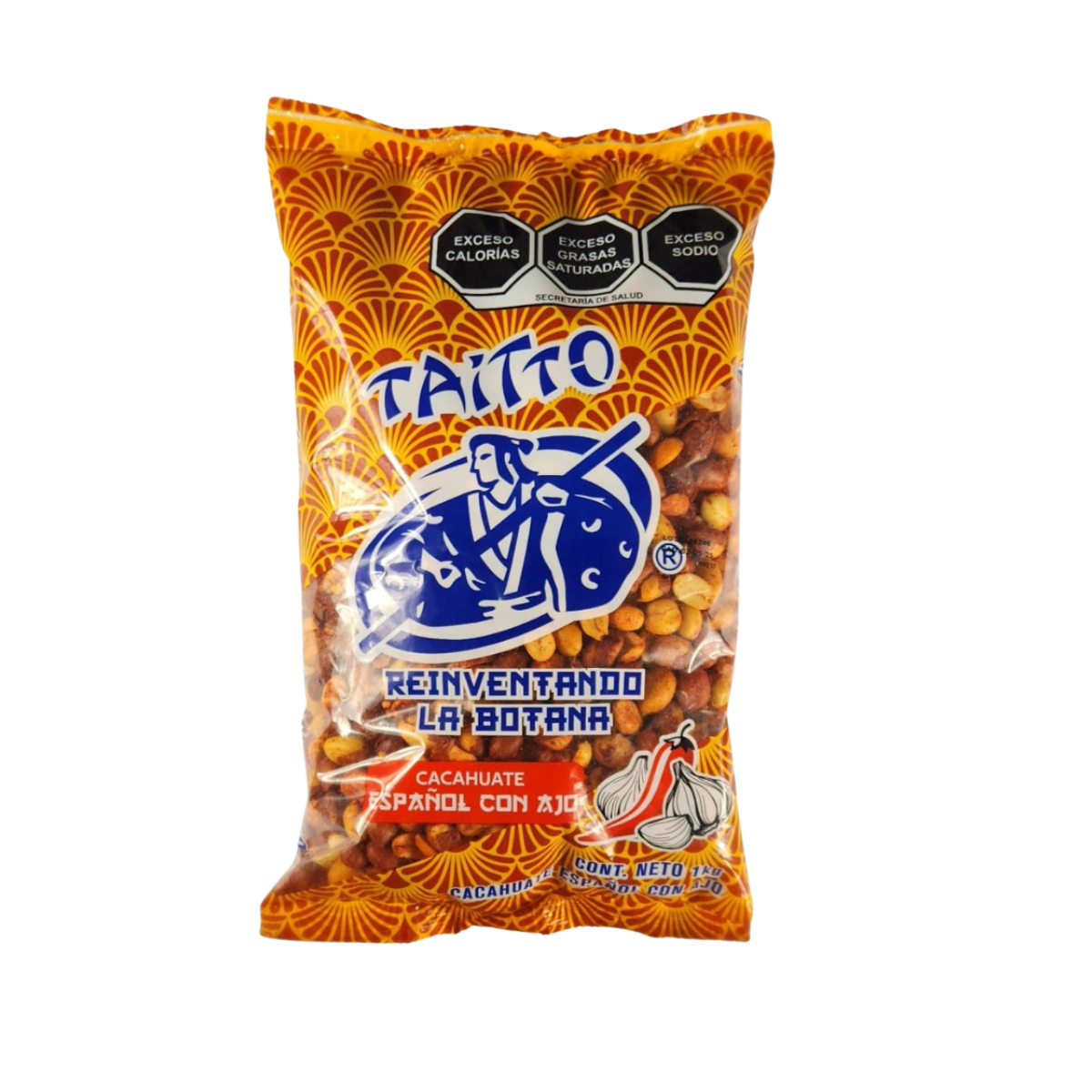 1 Kg Cacahuate Español Con Ajo 1 Kg Taitto
