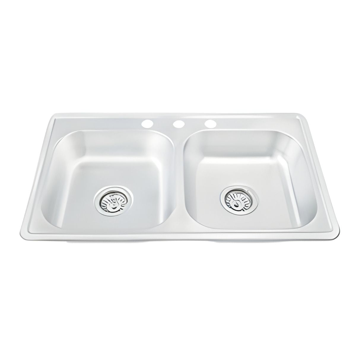 Tarja Doble Submontar Meer Cromada 84 x 56 x 15 cm