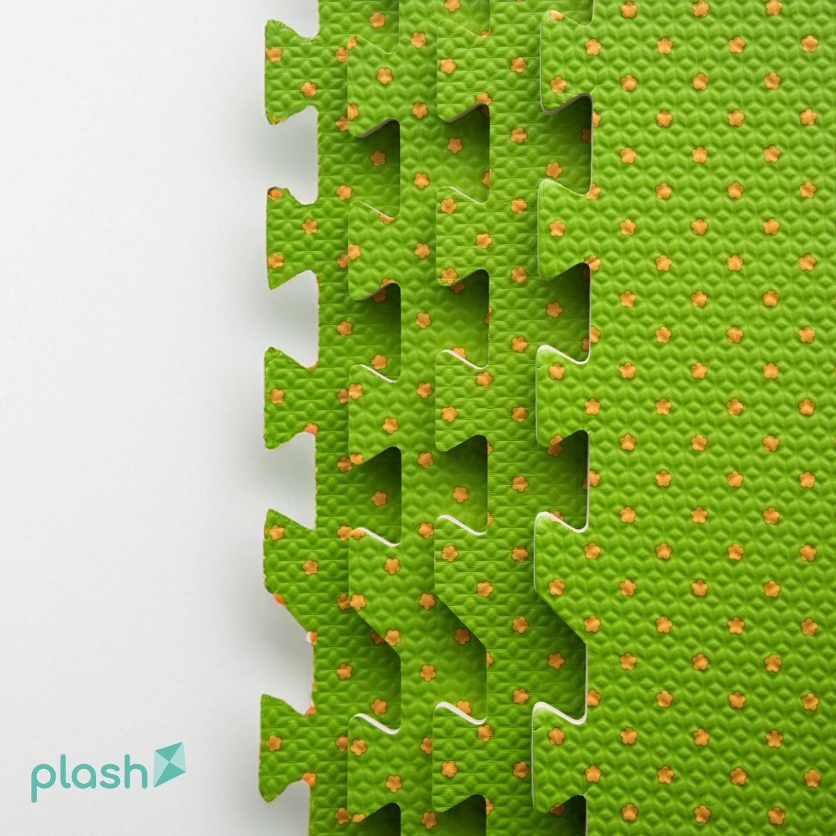 Set 4 Tapetes De Foamy Bolitas Verde