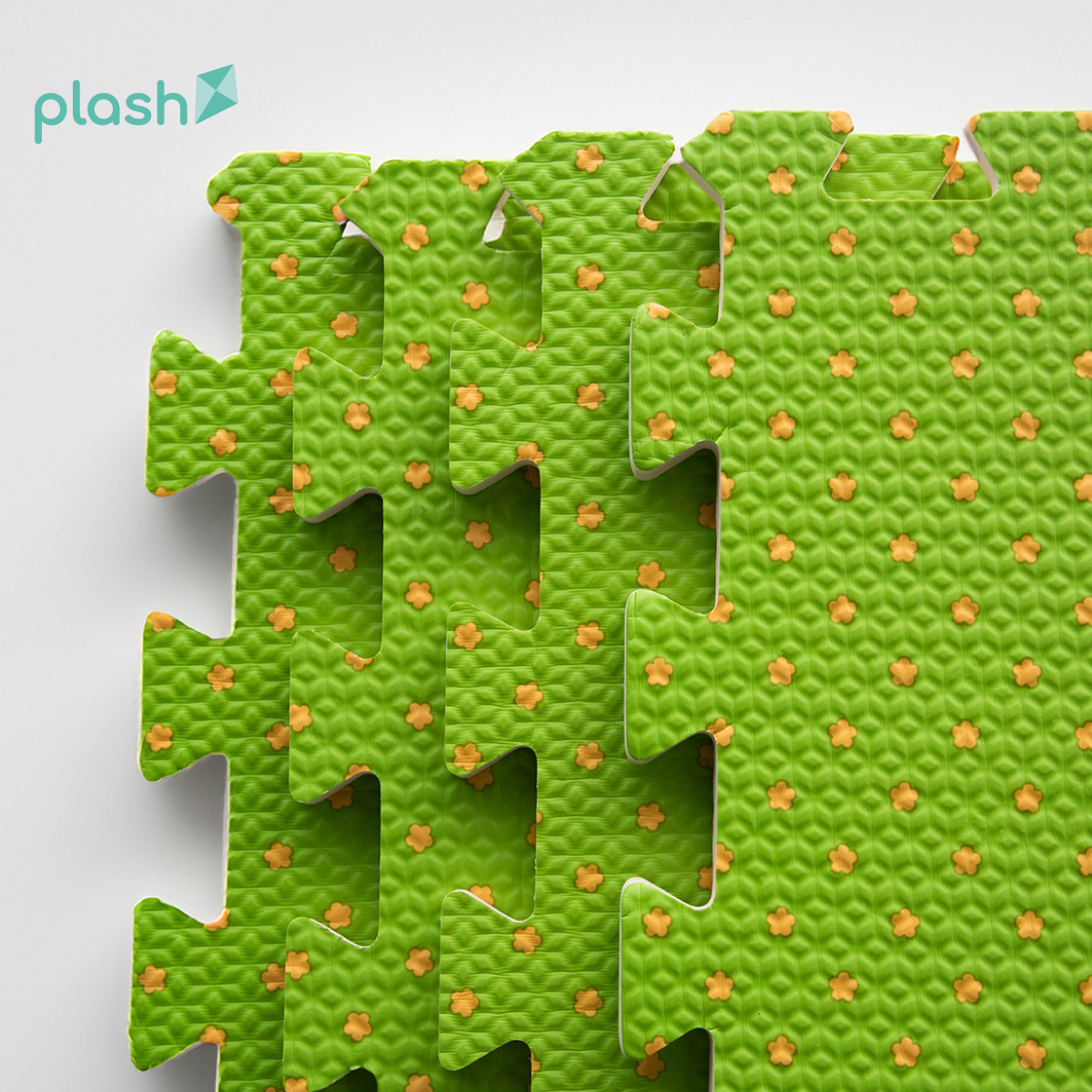 Set 4 Tapetes De Foamy Bolitas Verde