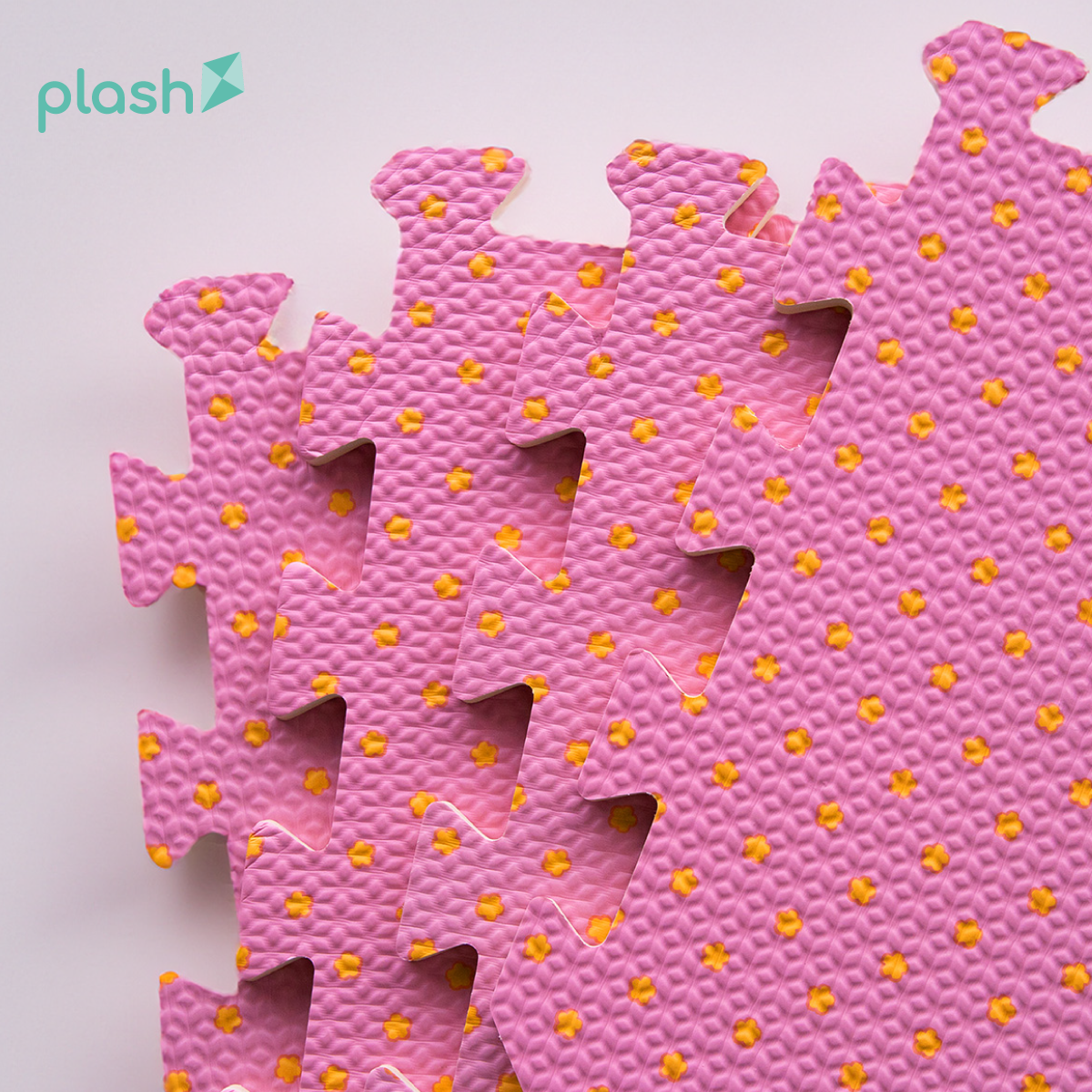 Set 4 Tapetes De Foamy Bolitas Rosa