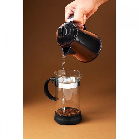 3 Pzs Cafetera Prensa Francesa 350ml Vidrio Embolo Cafe Te