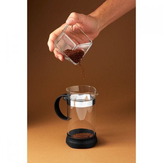 3 Pzs Cafetera Prensa Francesa 350ml Vidrio Embolo Cafe Te