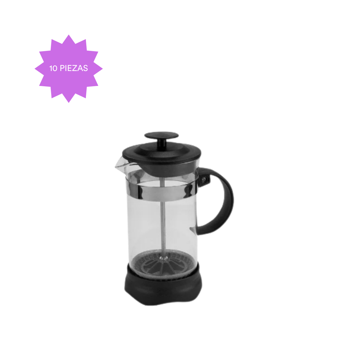 10 pz Cafetera Prensa Francesa Promoopcion 350ml Vidrio Cafe