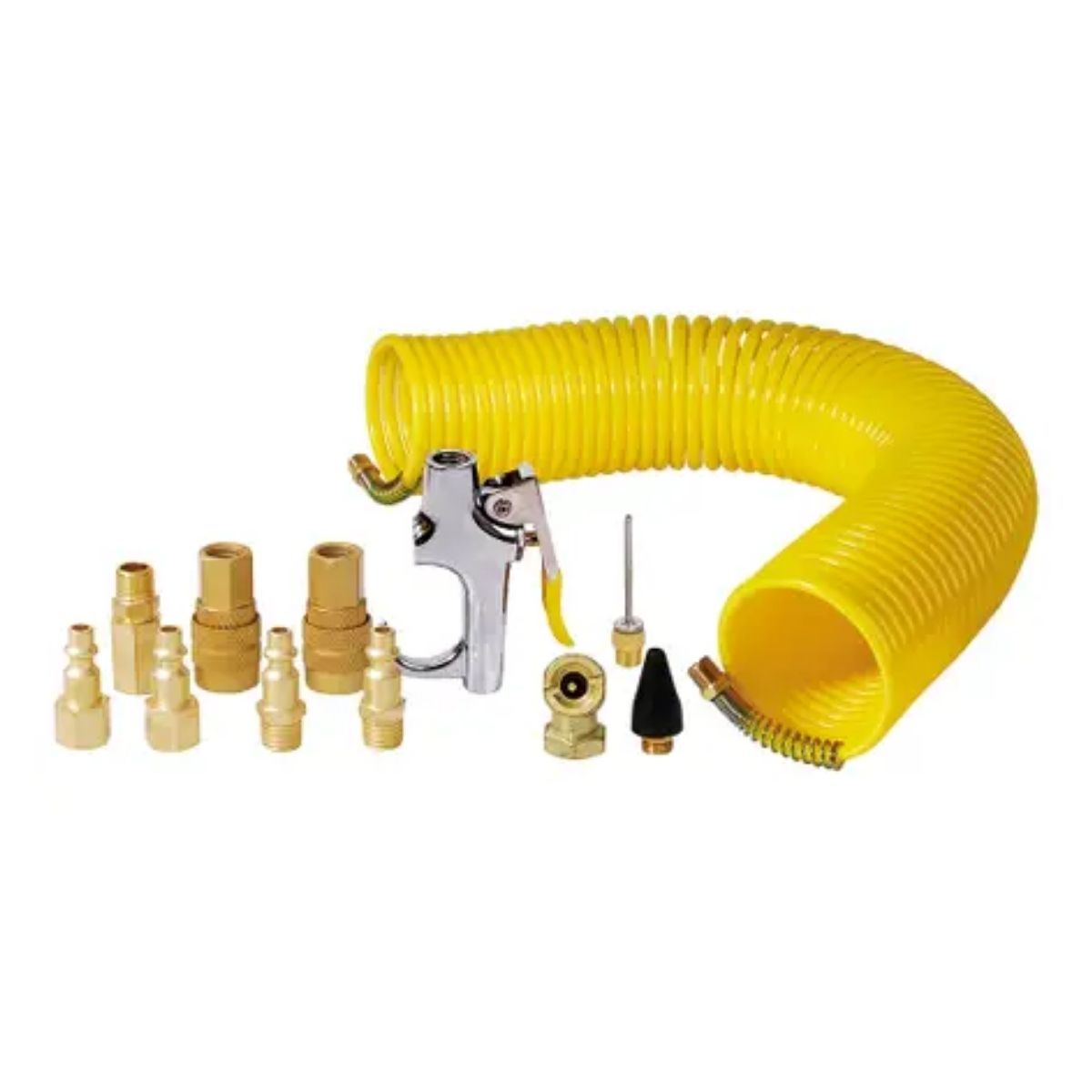 14pzs Accesorios Neumaticos Surtek c/ Manguera Tipo Resorte