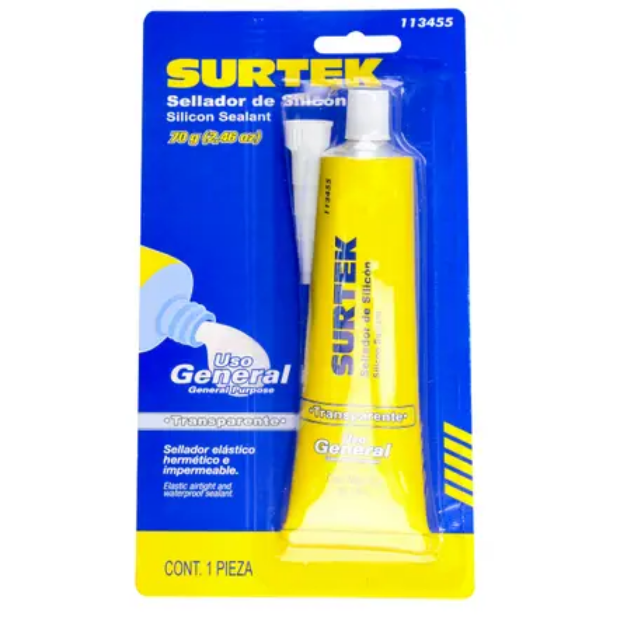 Silicon Transparente 113455 Surtek 70gr