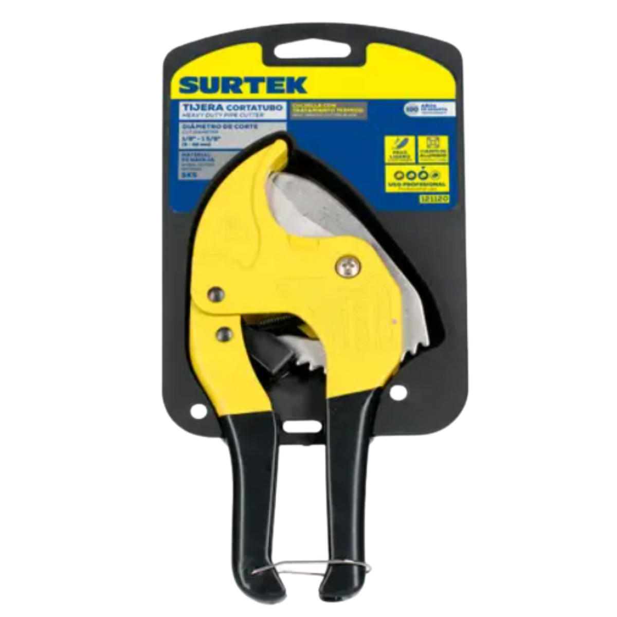 Tijeras para tubos plásticos de 1/8 a 1-5/8