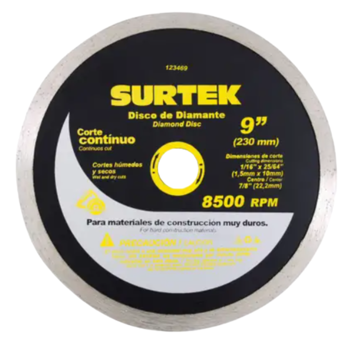 Disco de diamante continuo 4-1/2