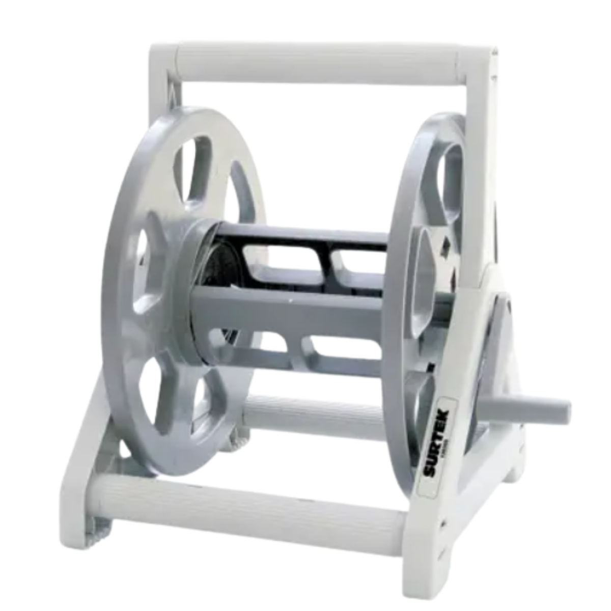 Porta manguera de piso, capacidad de 60m