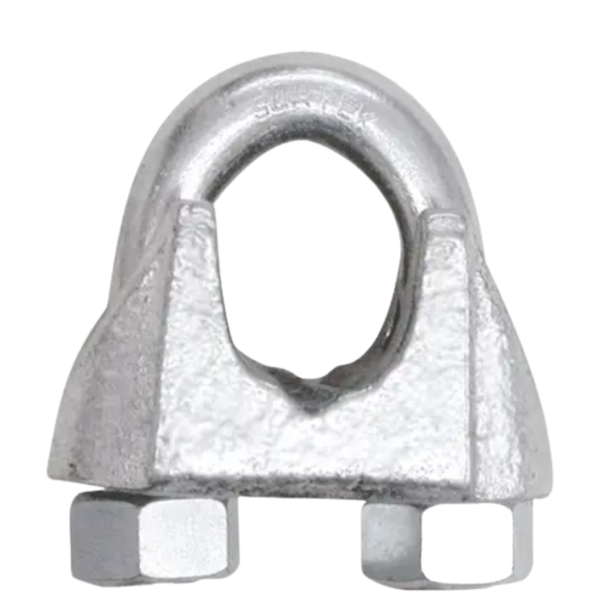 Perro de hierro maleable para cable de acero 1/4