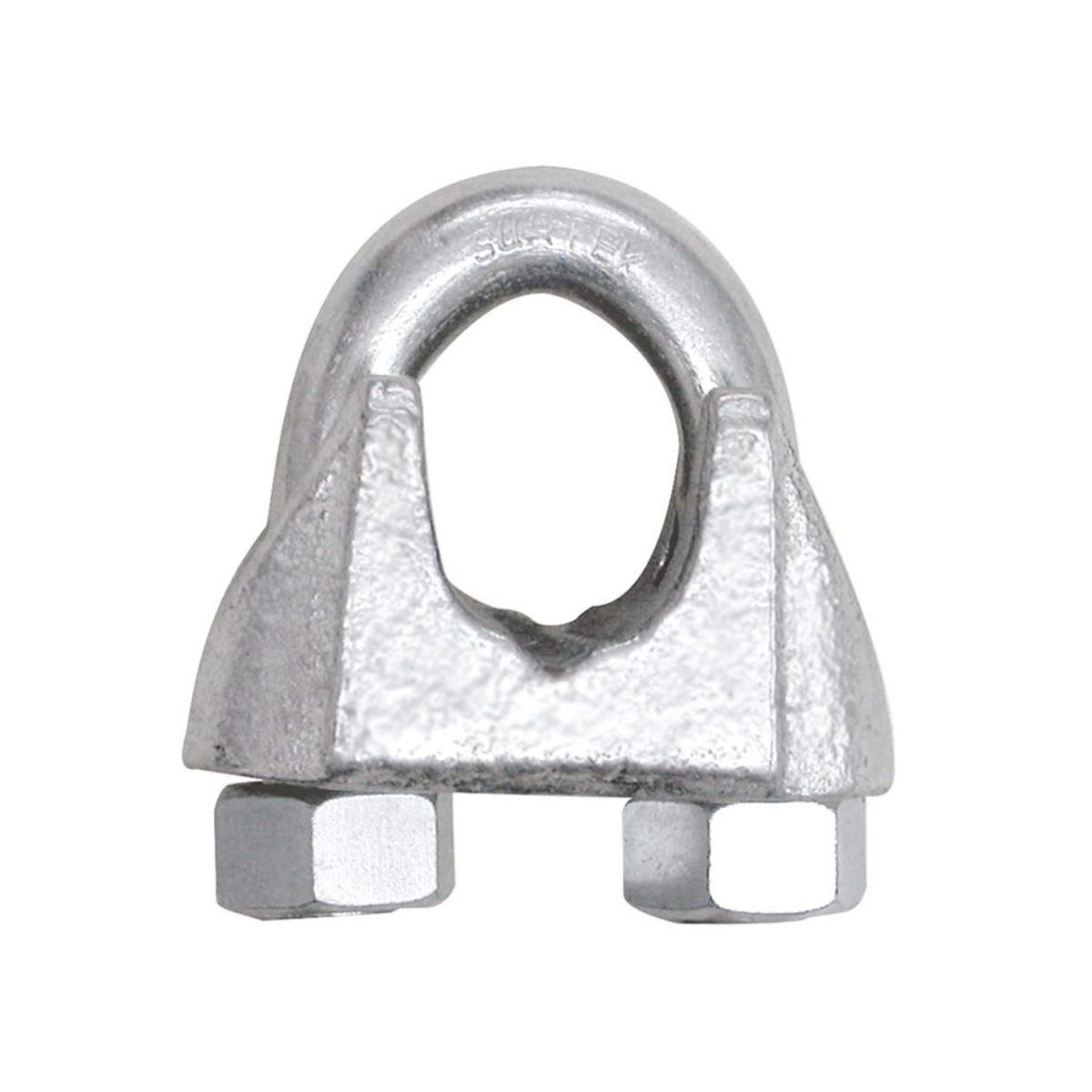 12 Perros Hierro Maleable Cable Acero 5/16" Surtek