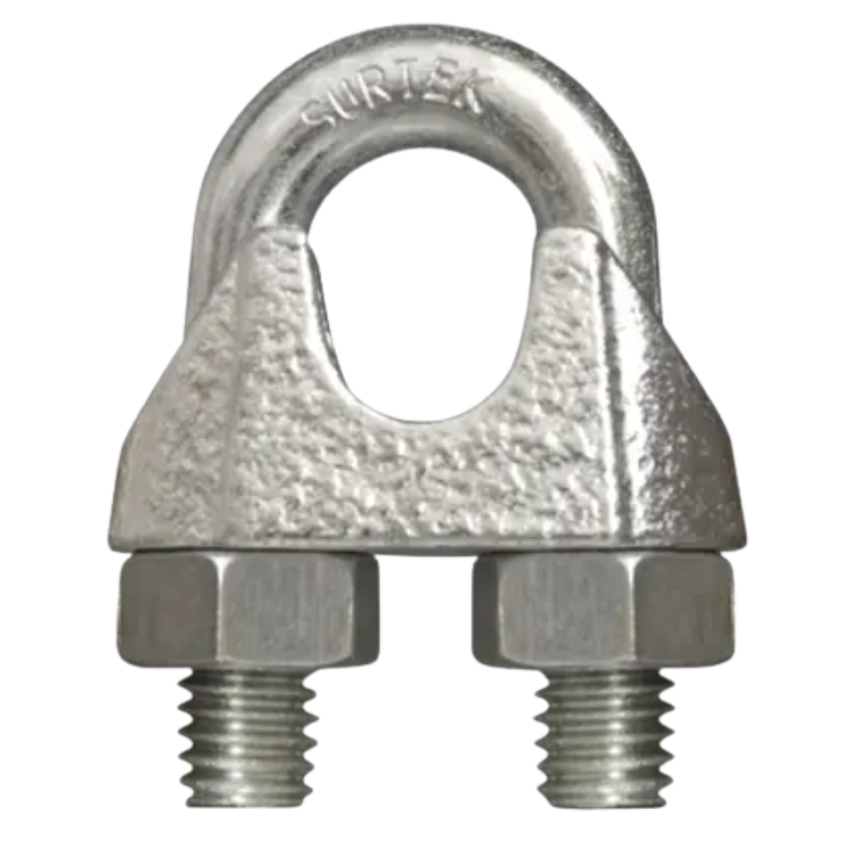 Perro de hierro maleable para cable de acero tipo alemán 1/2