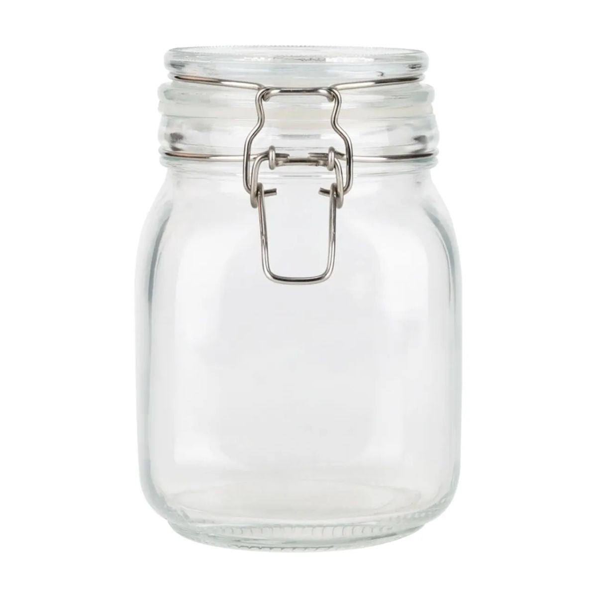 Contenedor Vidrio Hermético Tapa Clip 1 Litro Frasco Brocal