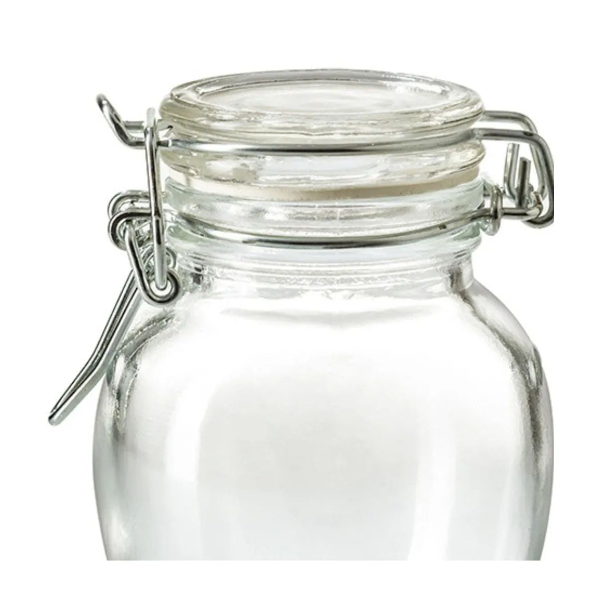 6 Pz Frasco Vidrio Tapa Brocal Almacenaje Contenedor 130ml Color Transparente