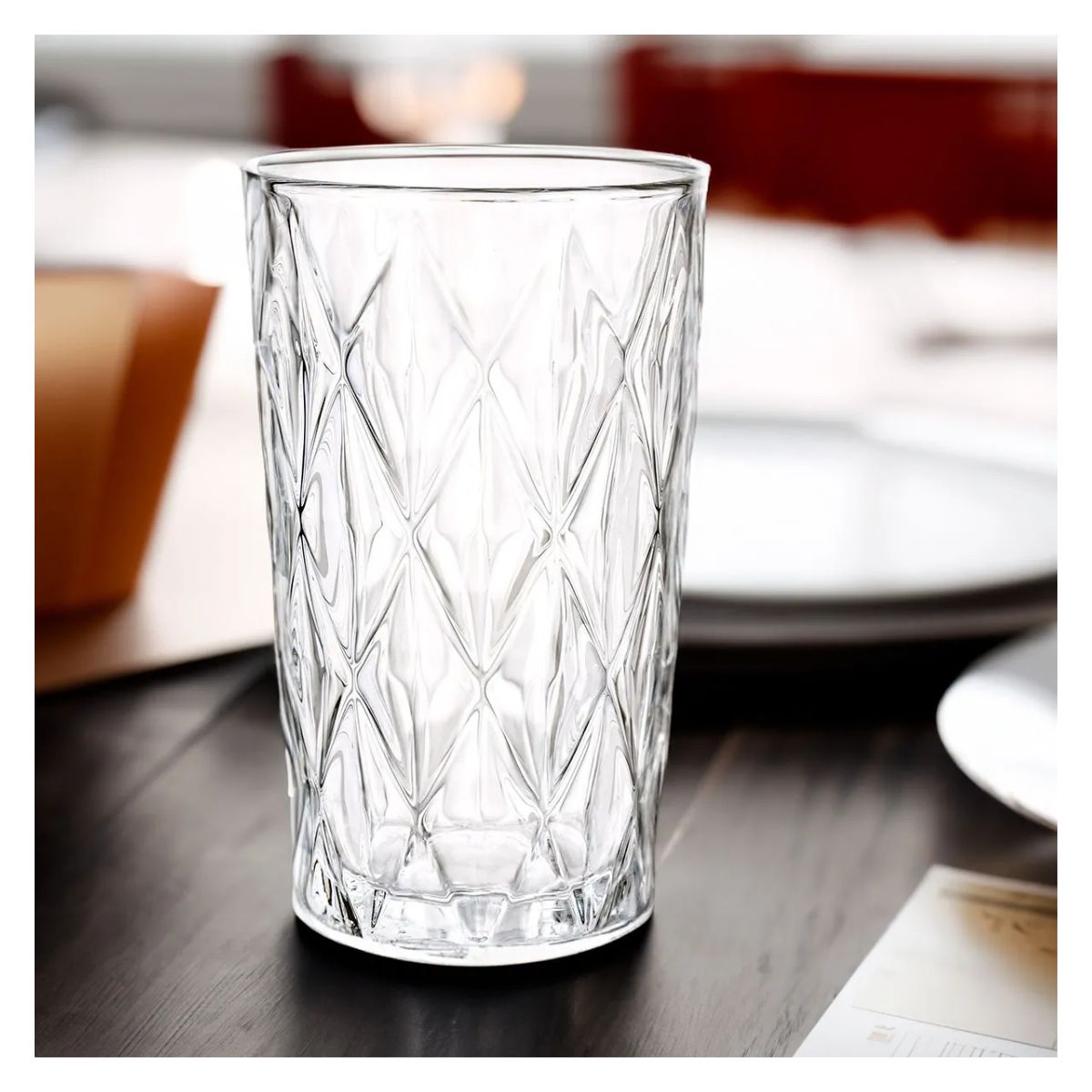 Vaso Dof Old Fashion Libia Vidrio Labrado 6 Piezas Color Double Old Fashion Libia