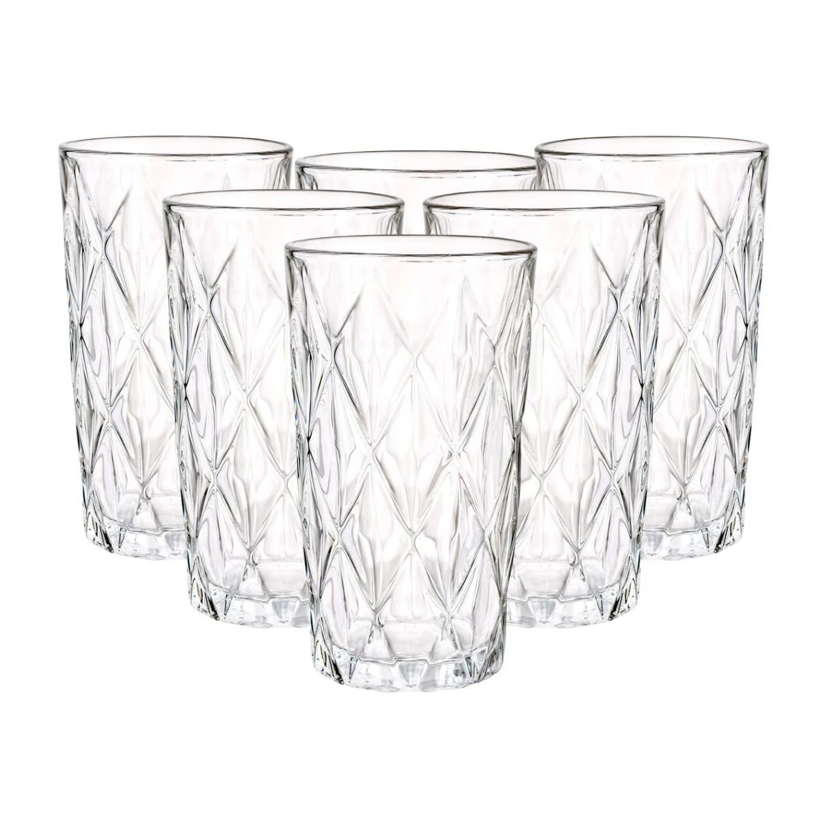 Vaso Dof Old Fashion Libia Vidrio Labrado 6 Piezas Color Double Old Fashion Libia