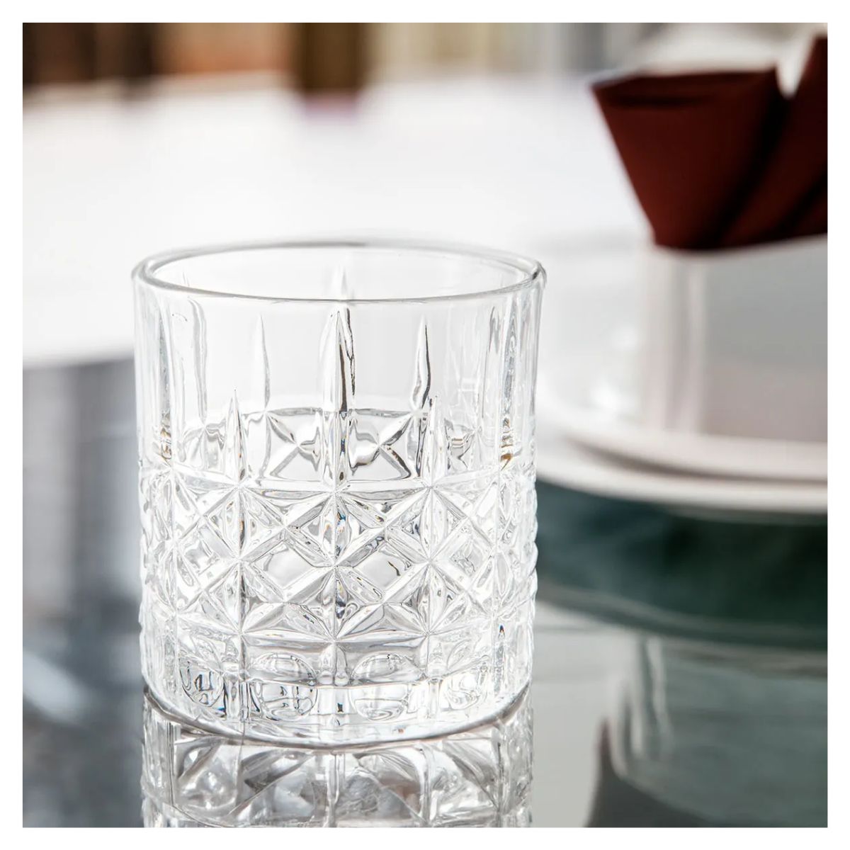 6 Vasos Dof Para Whisky De Vidrio Cristal Labrado 305 Ml Color Magno