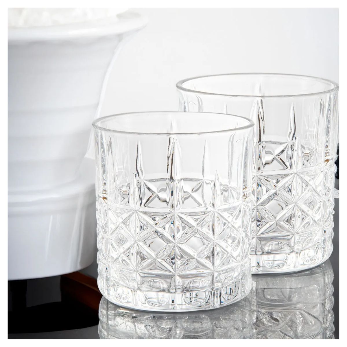 6 Vasos Dof Para Whisky De Vidrio Cristal Labrado 305 Ml Color Magno