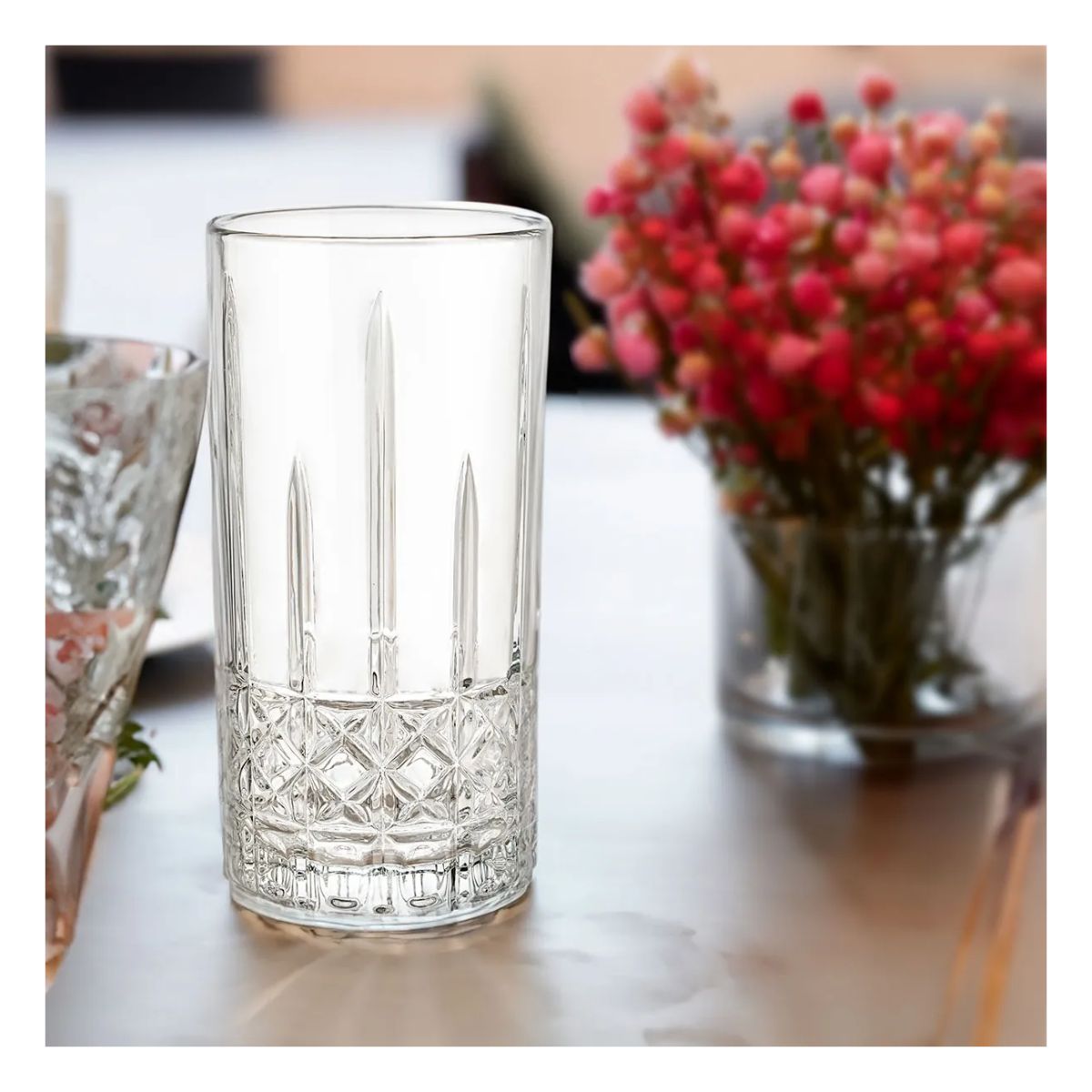 Juego 6 Vasos Jaiboleros Highball Grande De Vidrio 450 Ml Color Magno