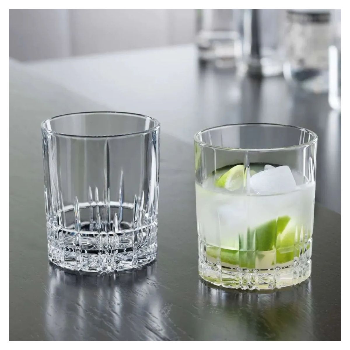 6pz Vaso Dof Preston 305ml Transparente Vidrio Cristal Color Cristalino