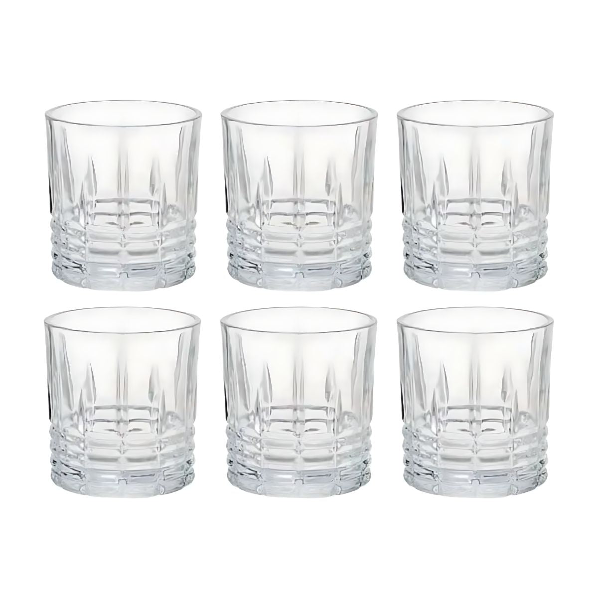 6pz Vaso Dof Preston 305ml Transparente Vidrio Cristal Color Cristalino