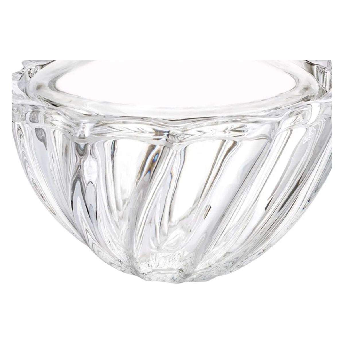 Set 2 Bombonera Azucarera Dalia Chica Vidrio Cristal C/tapa Color Transparente