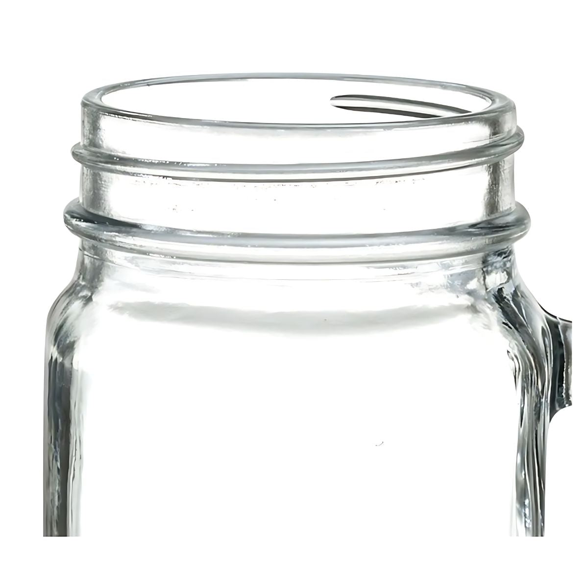 Set 6 Tarros Vaso Frasco Mason Jar Liso Vintage Vidrio 480ml Color Transparente