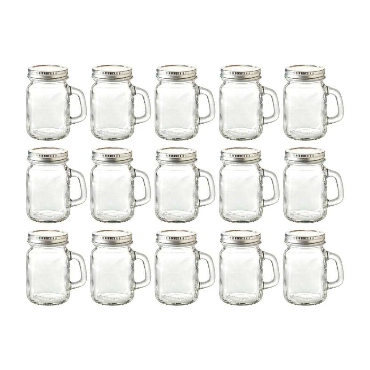 48 Pack Mini Mason Tapa Cerrada Frasco Tarro Vidrio 120 Ml