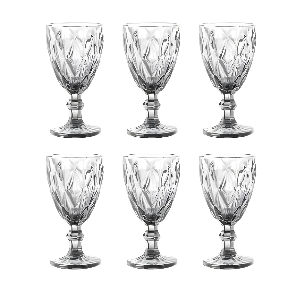 6 Copas Cristal Vino Agua Libia Grande 335ml Elegir Color