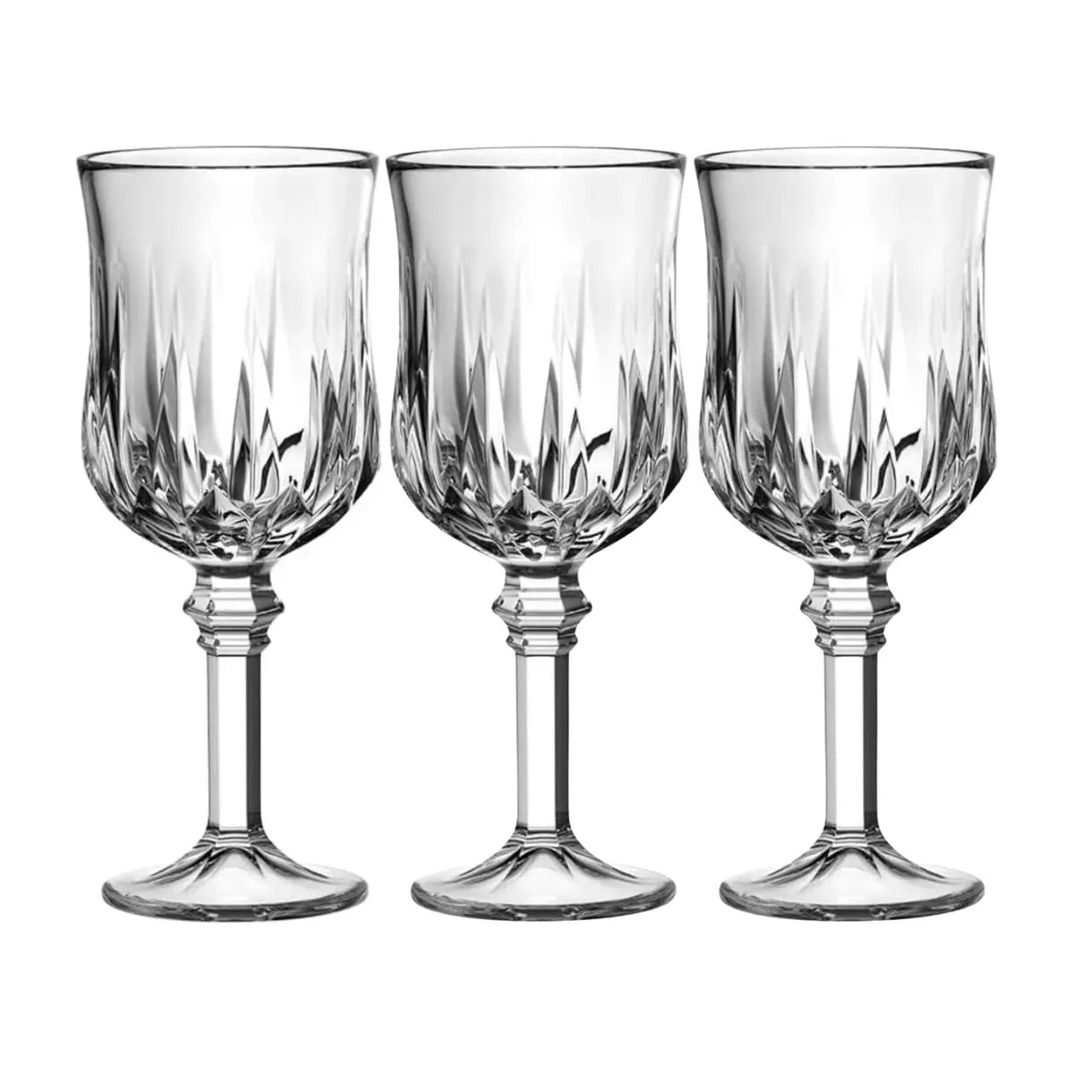 6pz Copa Labrada Agua 215ml Vidrio Cristal Bebidas Licores Vittori