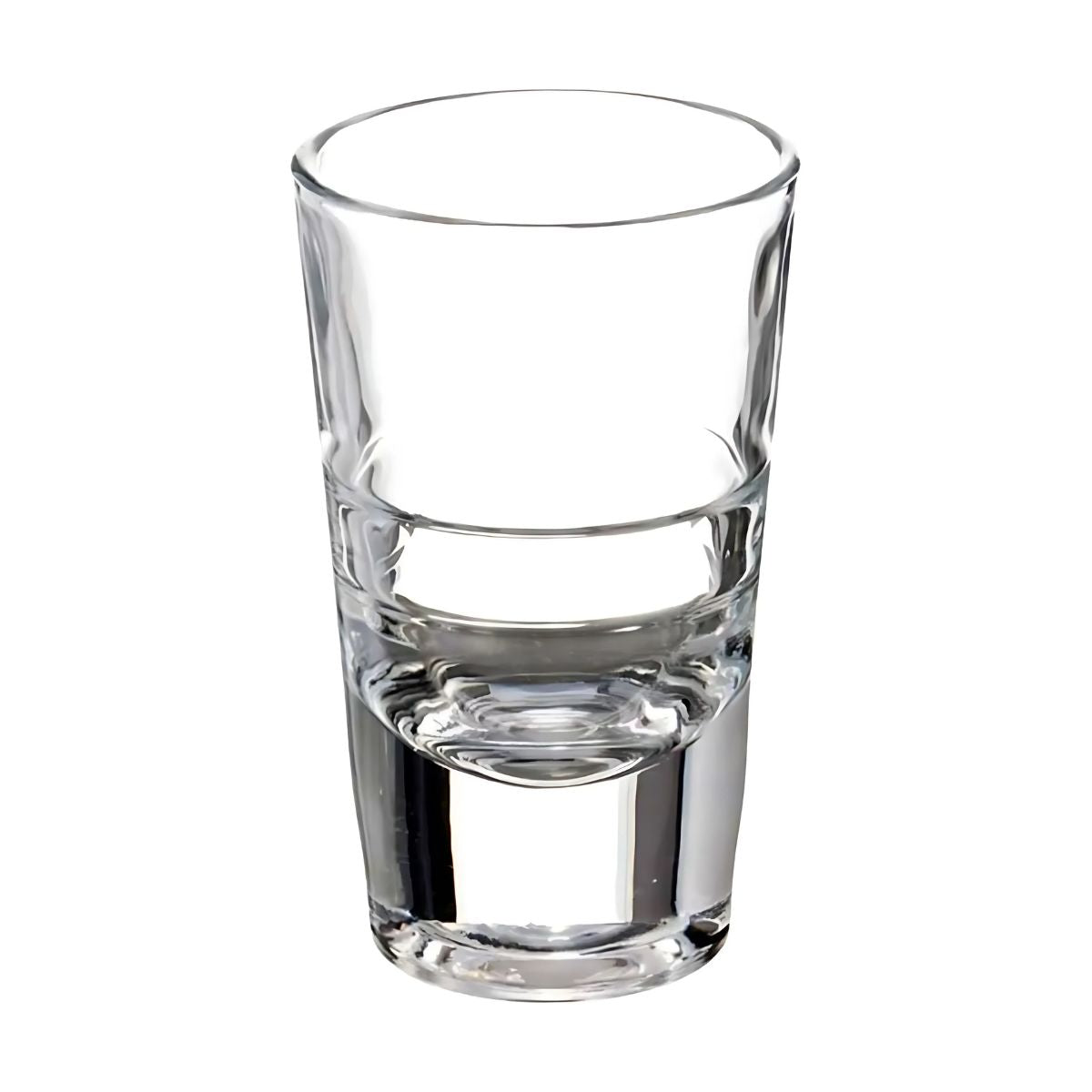 6pz Tequilero Anillos 80ml Vidrio Cristal Pequeño Elegante Color Cristalino