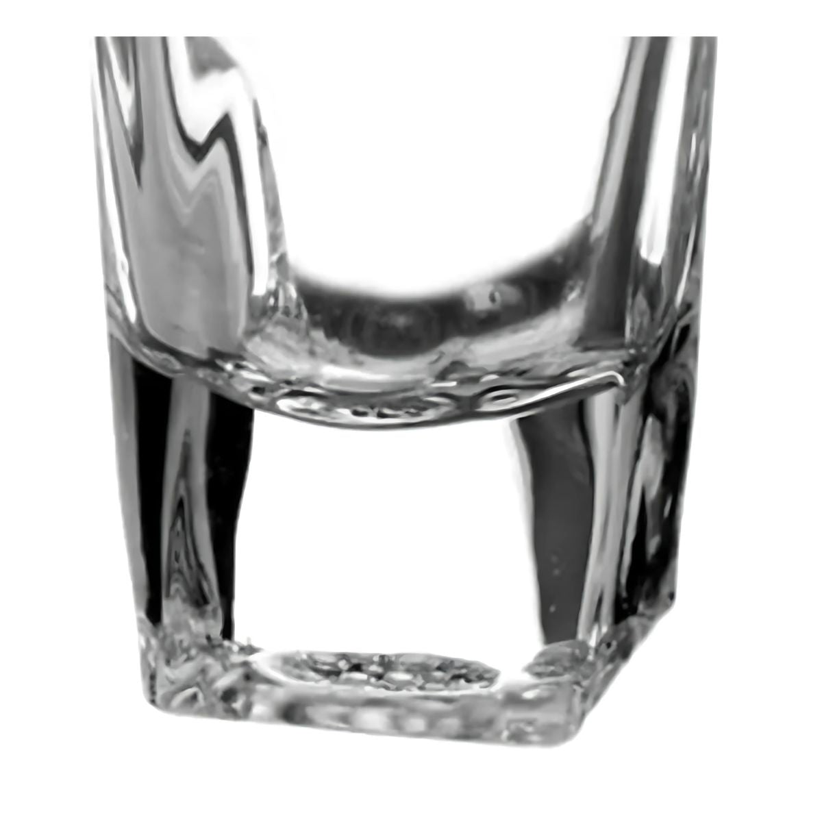 6 Pack Vaso Mini Tequilero Cuadrado Shot Mezcal Vidrio