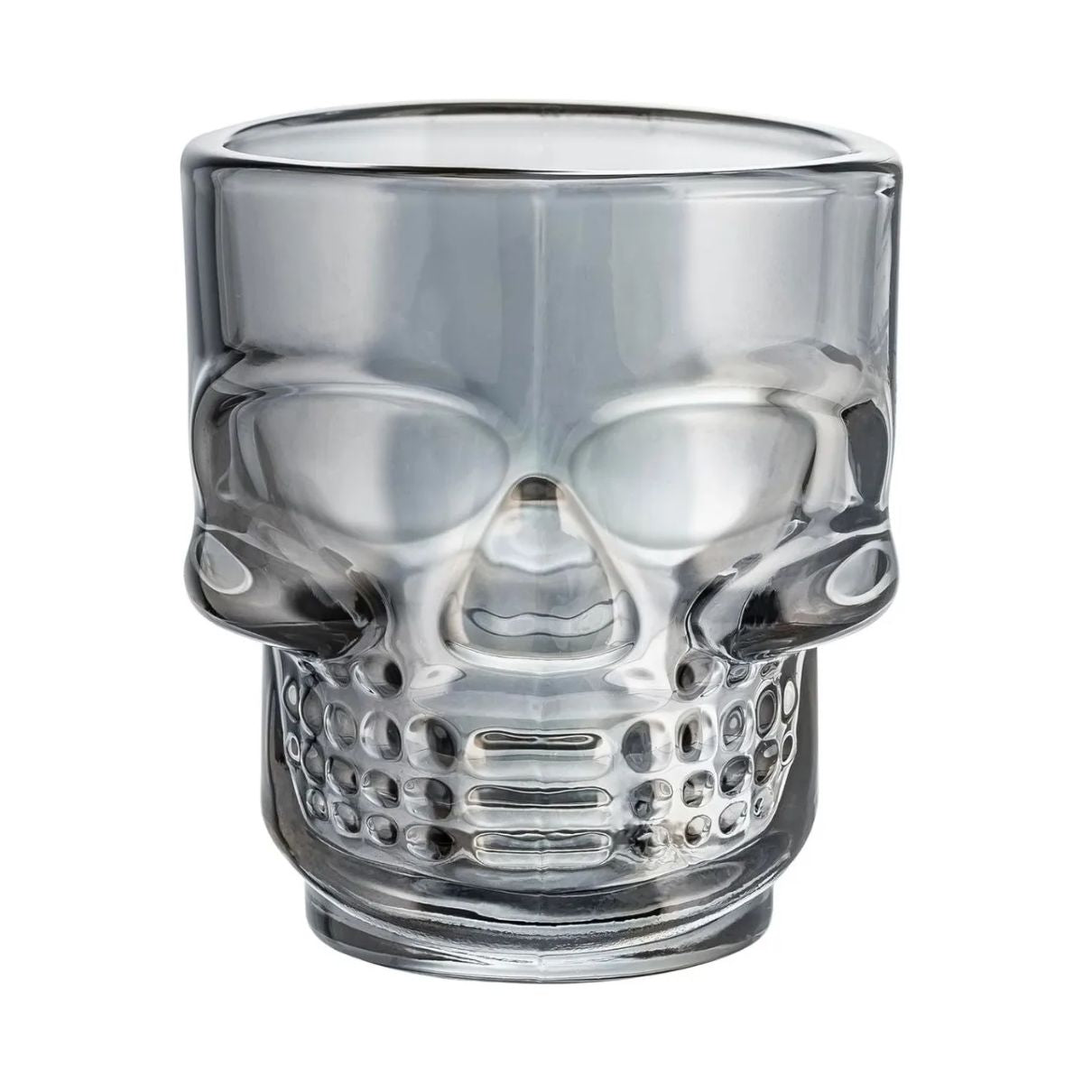 6pz Tequilero Calavera 45ml Vidrio Cristal Licores Color Color Humo