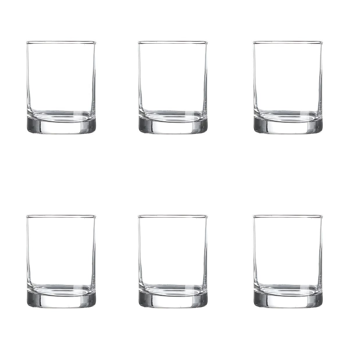 Set 6 Piezas Tequilero De Vidrio Cristalino Indro 60 Ml