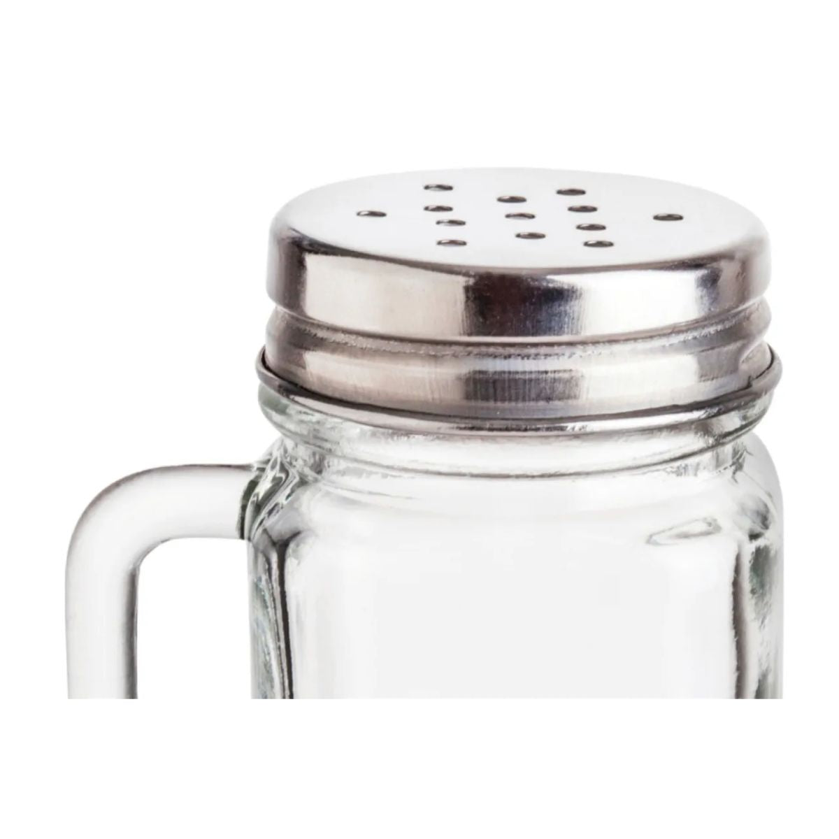 Set 2 Saleros De Cristal Mason Jar Liso 10 Ml